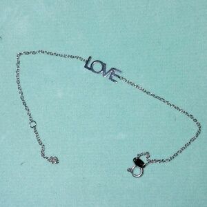 "Love" ankle bracelet